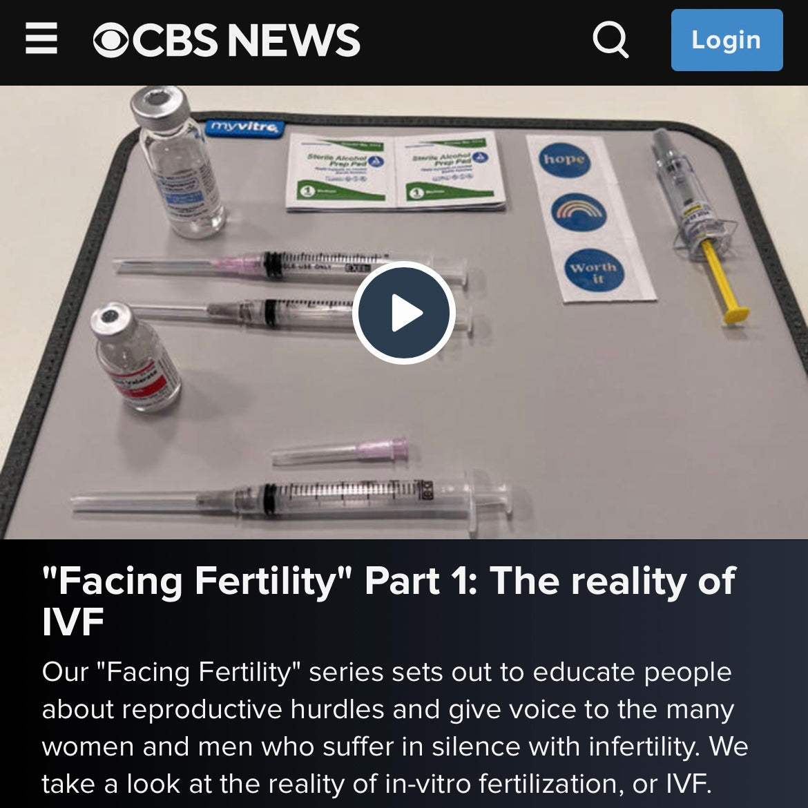 CBS Mornings: The reality of IVF