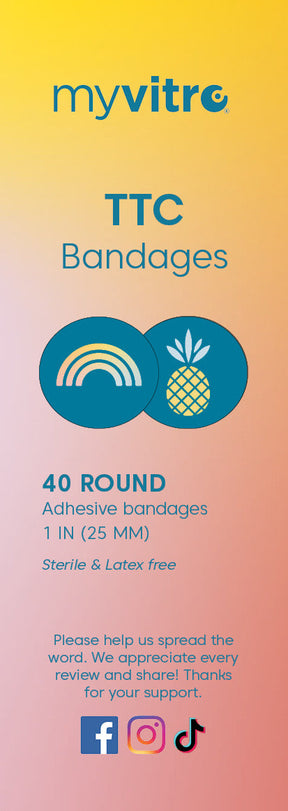 TTC Bandage Designs Pineapple Bandaid Rainbow Bandaid