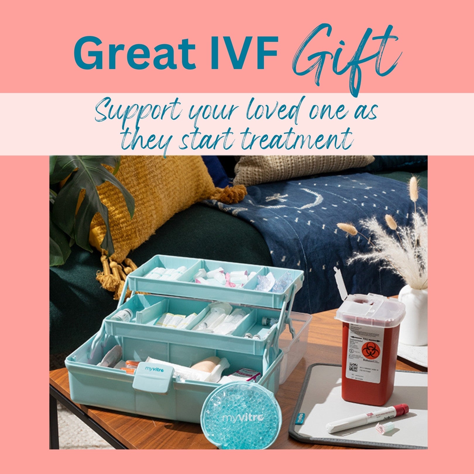  MyVitro The Travel Case from IVF Travel Case for Injections on  the Go, Great IVF Gift, Prep Shots on Your Lap