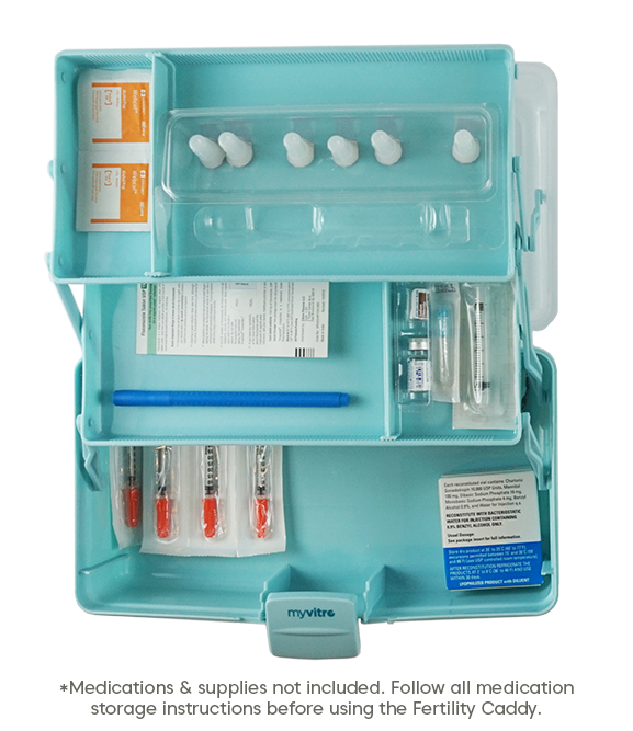 Organize Fertility Medication with the MyVitro Fertility Caddy for IVF, IUI  and other fertility treatments