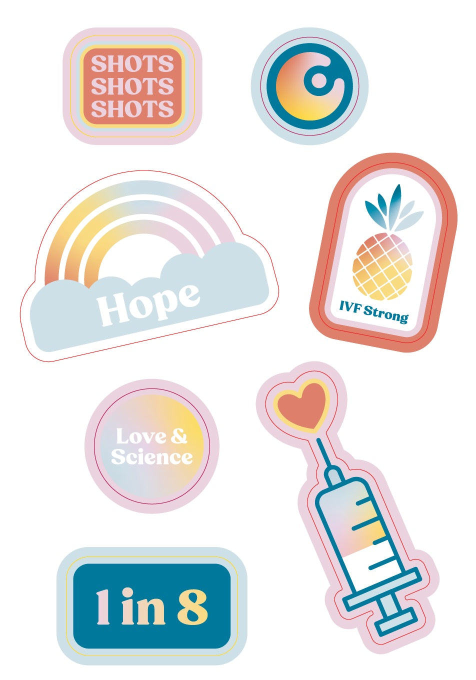 Infertility + IVF Stickers