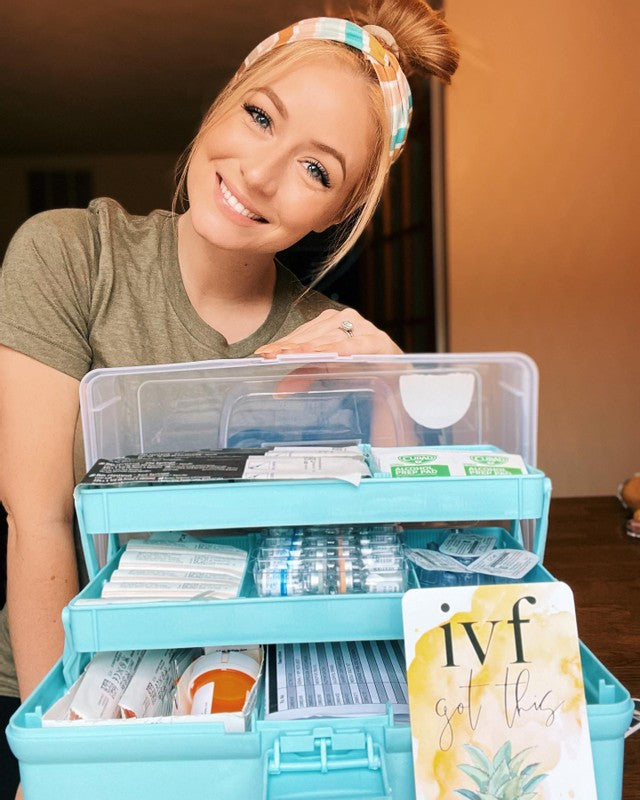 IVF Medication Organizer Storage IVF Gifts Med Box Infertility Kit IVF Got  This Care Package Caddy 